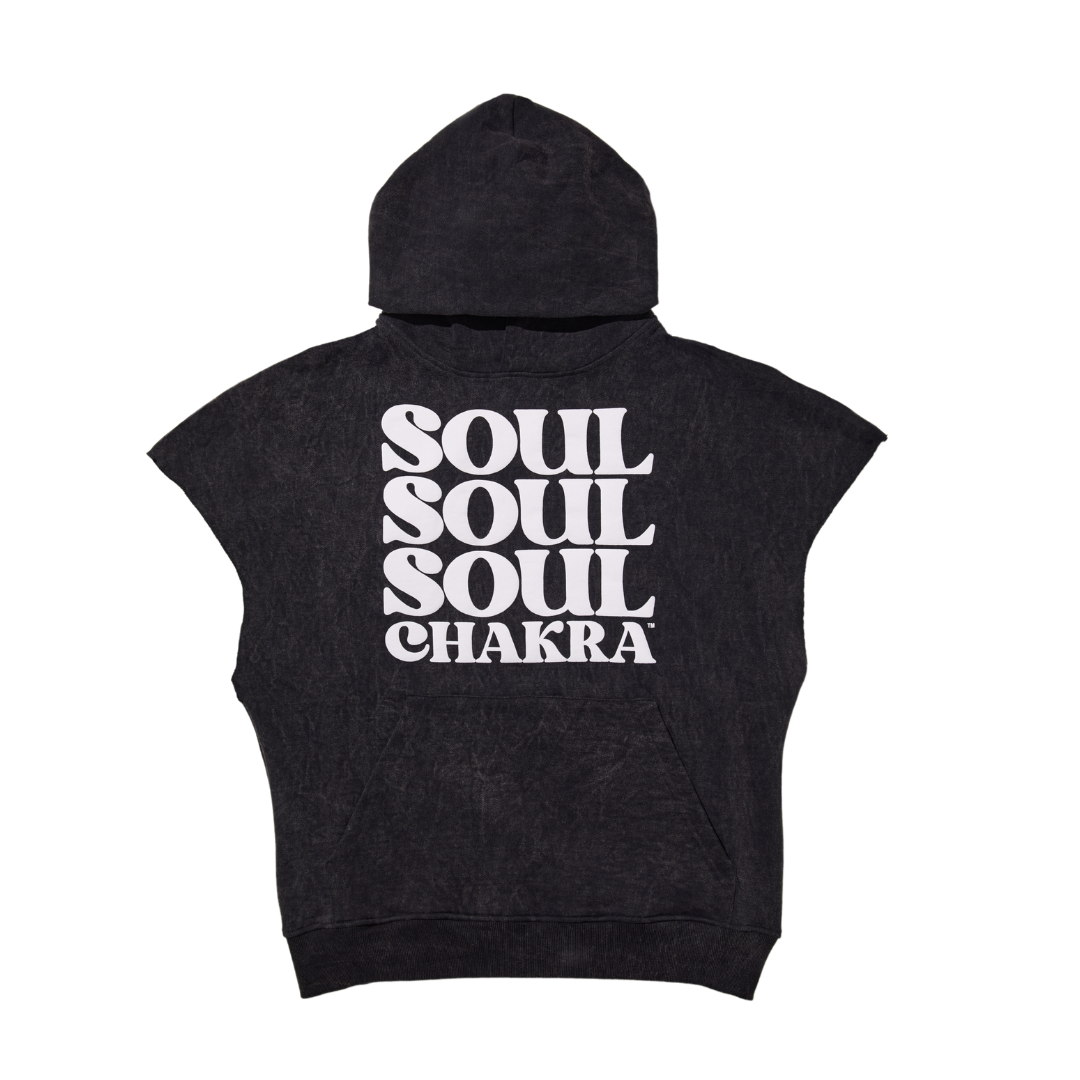 MENS CUT OFF MUSCLE HOODIE