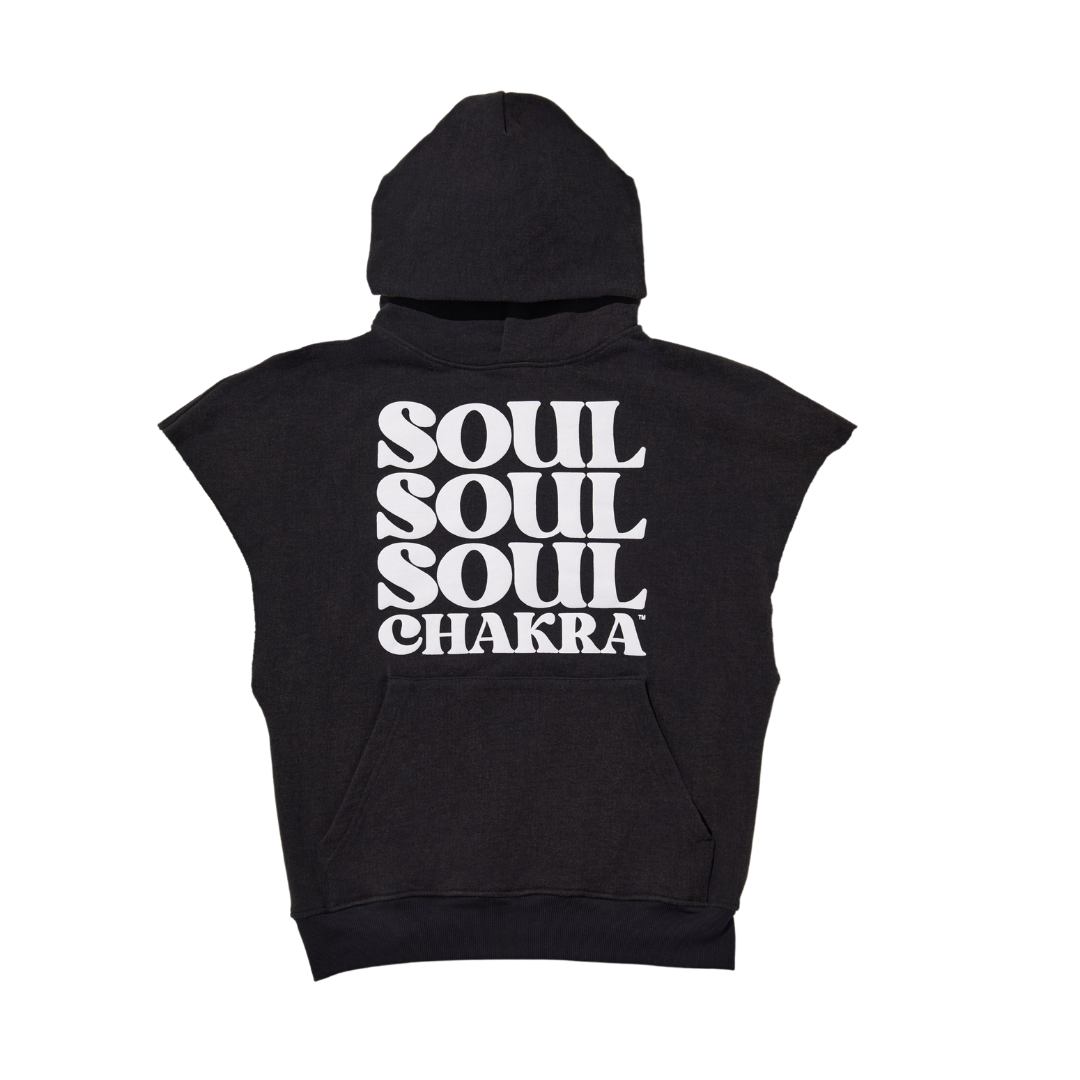 MENS CUT OFF MUSCLE HOODIE