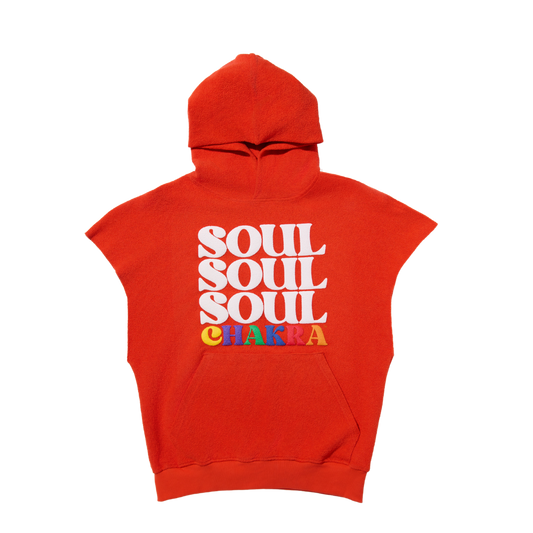 MENS CUT OFF MUSCLE HOODIE MULTICOLOR